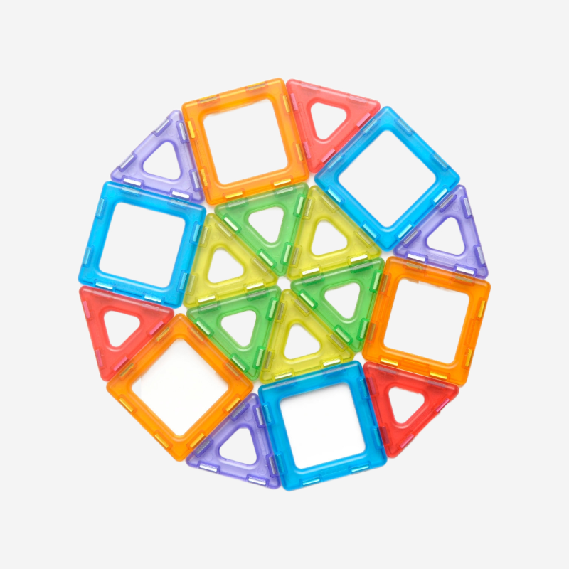 edificio magnético con este juguete de construcción de Polydron edificio magnético con este juguete de construcción de Polydron