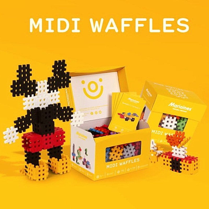 Midi waffle by Marioinex | jouets décontractés à impact positif Midi waffle by Marioinex | jouets décontractés à impact positif