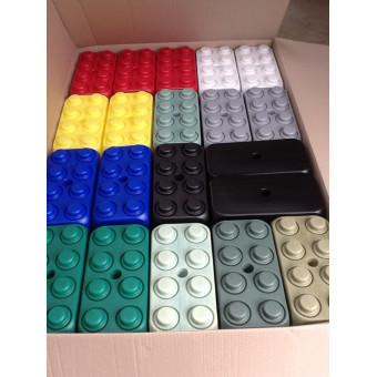 Halve doos ESDA blokken met Kleurafwijking