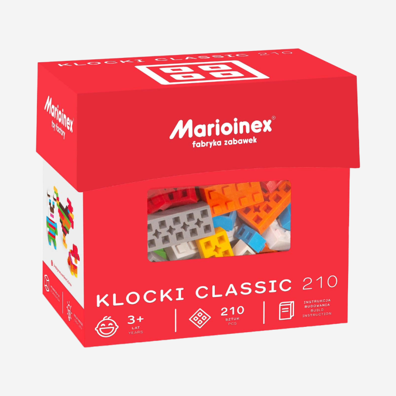 Blocs classiques Marioinex, blocs souples et flexibles, 100% recyclables Blocs classiques Marioinex, blocs souples et flexibles, 100% recyclables