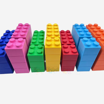 bloques, de, construcción, bloques cuadrados, ladrillos, sostenibles