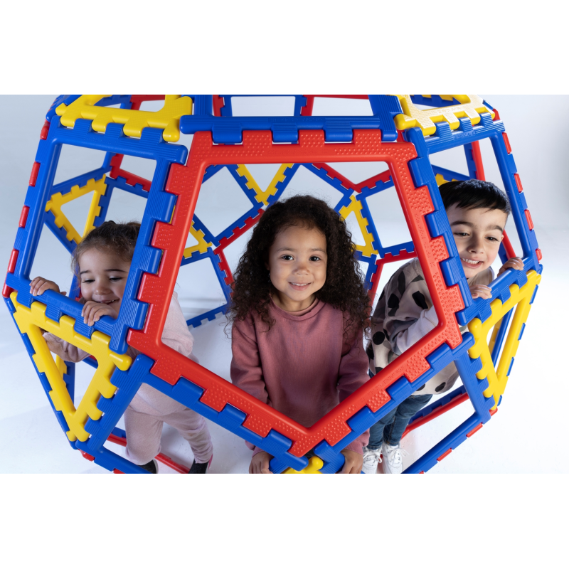 Construction toys, Polydron Bauteilen, Geometrische Formen. konstruktion