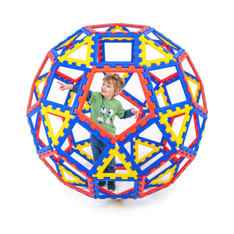 XL Polydron Geo Kuppel, eine sehr großen Geo kuppel bauen durch Teamarbeit