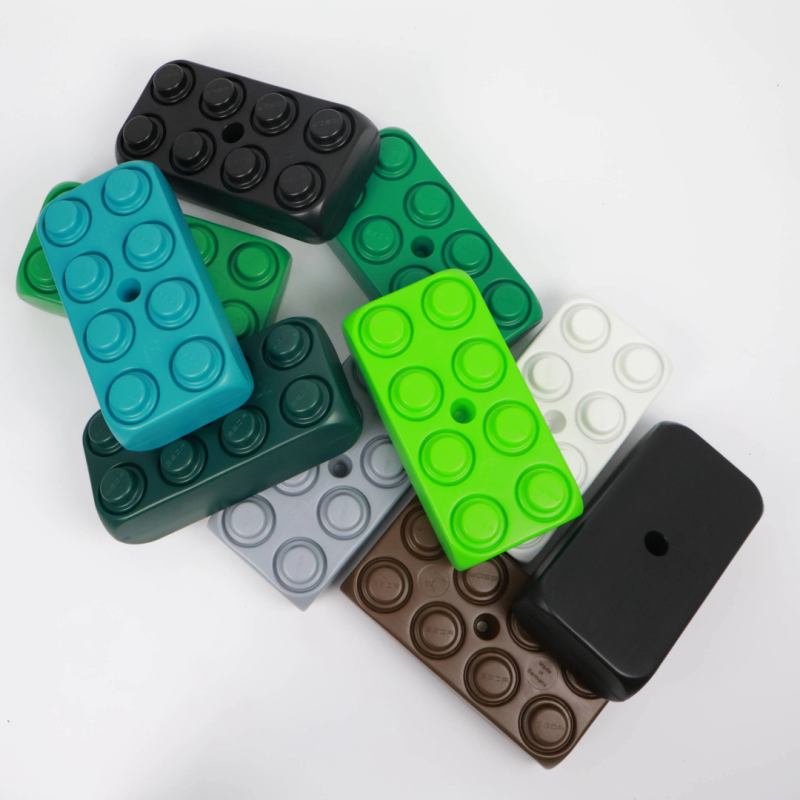 Camouflage blocks, special blocks in earthy colors. Nerf war fort