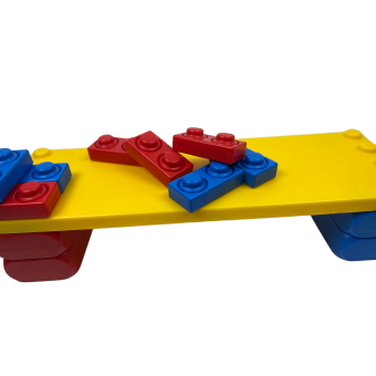 Juego ESDA completo, 4 tipos de bloques y 1 placa a juego, bloques XL