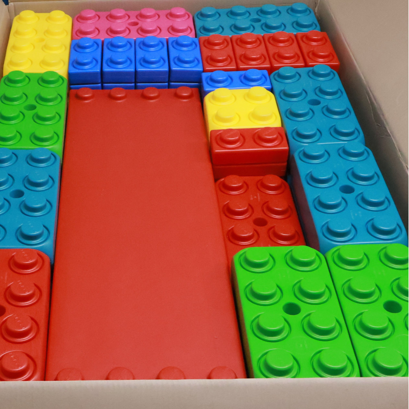 Juego ESDA completo, 4 tipos de bloques y 1 placa a juego, bloques XL