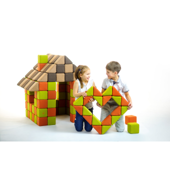 Jolly tas de blocs magnétiques de tissu doux et de mousse Jolly tas de blocs magnétiques de tissu doux et de mousse