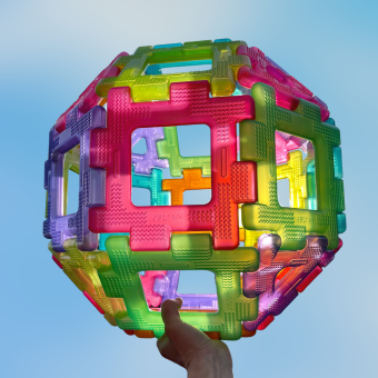 70-7016T Translucent Giant Polydron, Polydron constructies,