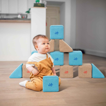 Blocs magnétiques Jolly Heap en tissu doux et en mousse
