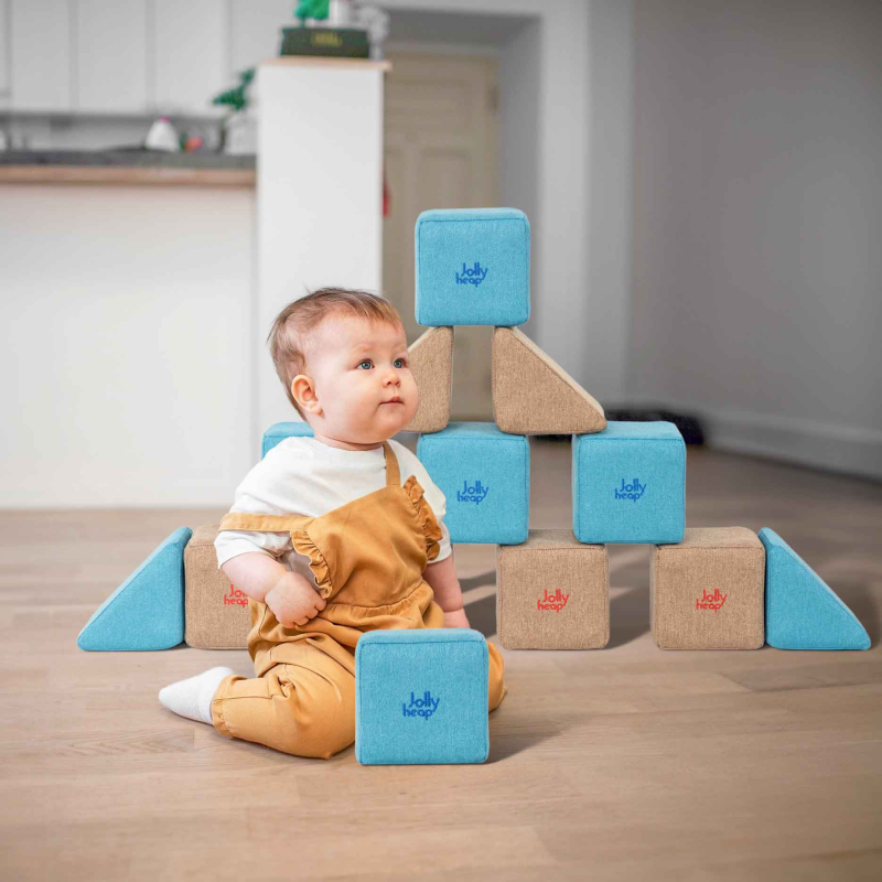 Blocs magnétiques Jolly Heap en tissu doux et en mousse