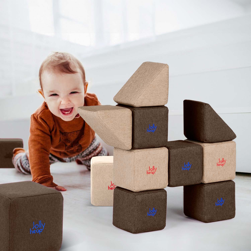 Jolly Heap magnetische blokken van zachte stof en foam Jolly Heap magnetische blokken van zachte stof en foam