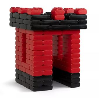 Knight's castle, building your own castle, a large tower of blue.