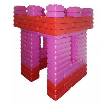 Pink princesses and princes castle, large tower to play in