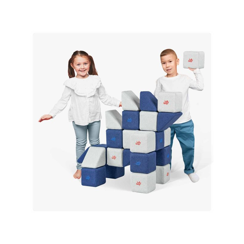Blocs magnétiques Jolly Heap en tissu doux et mousse