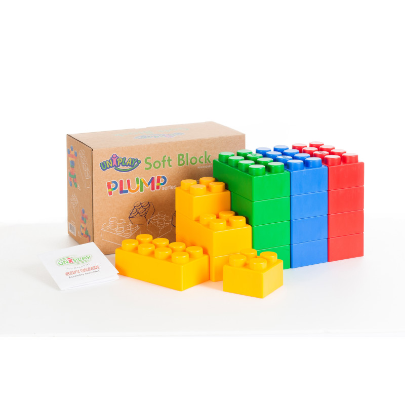 Uniplay blokken, zachtere blokken. Veilig voor kinderen vanaf 3 maanden Uniplay blokken, zachtere blokken. Veilig voor kinderen vanaf 3 maanden