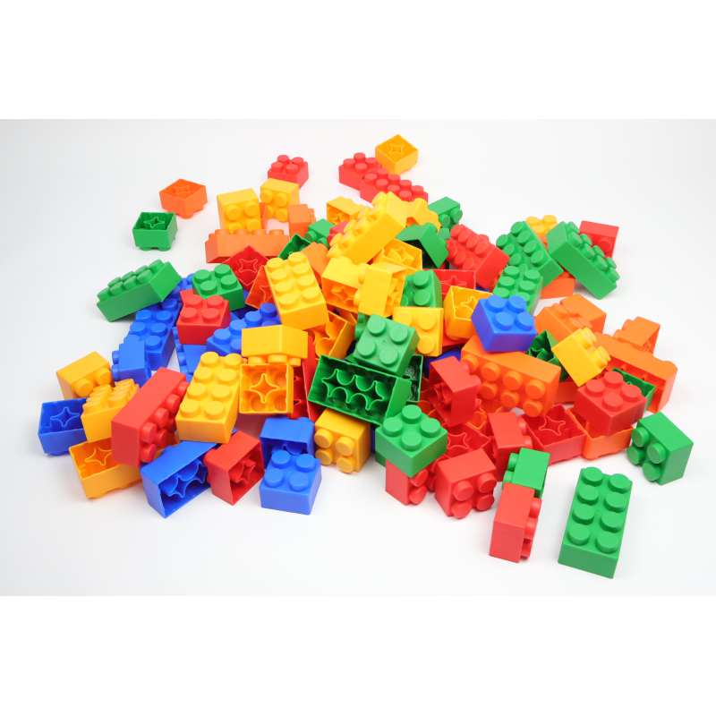 Unique soft building blocks made of antibacterial material, safe for babies from 3 years old. Unique soft building blocks made of antibacterial material, safe for babies from 3 years old.