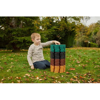 XL jouets grande construction gaufres d’intérieur assiettes jouer enfants