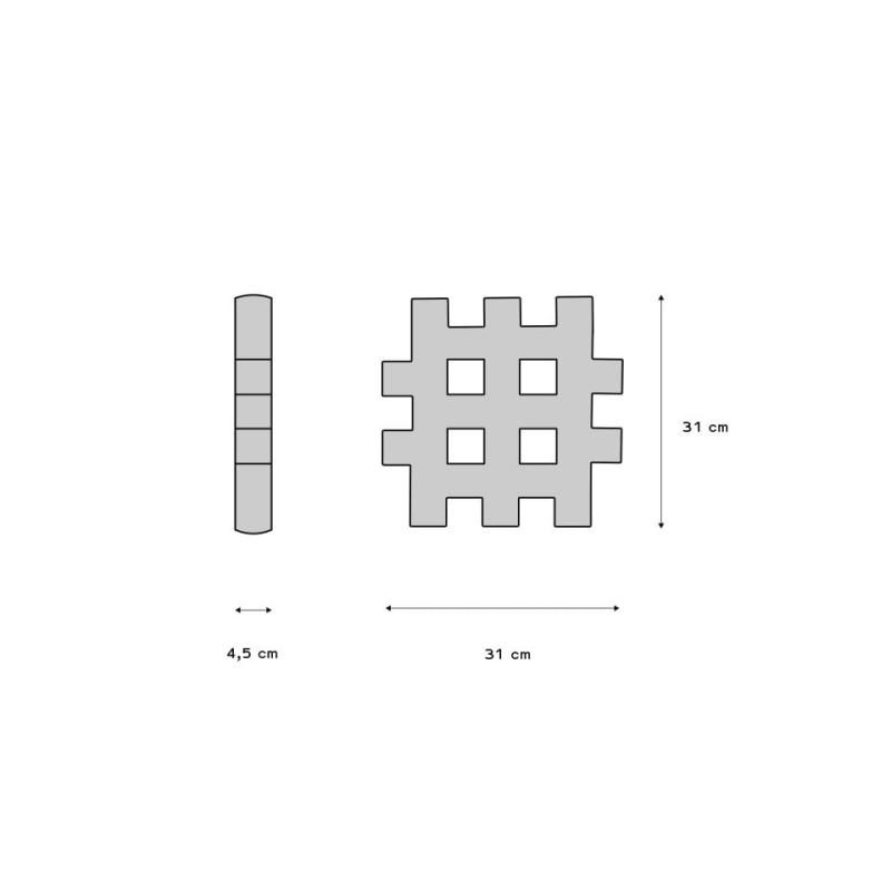 Waffeln Maxi XL | großes Spielzeug | Marioinex 903063 Waffeln Maxi XL | großes Spielzeug | Marioinex 903063