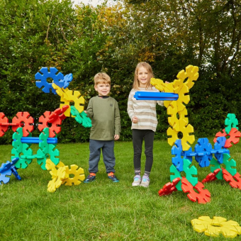 XL jouets grande construction gaufres d’intérieur assiettes jouer enfants