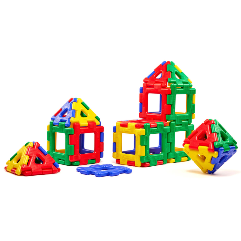 Kinder bauen gemeinsam ein Haus mit Giant Polydron – ideal für Teamarbeit und Motorik. Kinder bauen gemeinsam ein Haus mit Giant Polydron – ideal für Teamarbeit und Motorik.