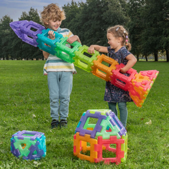Blocs transparents spéciaux de Polydron, jouet géant Polydron
