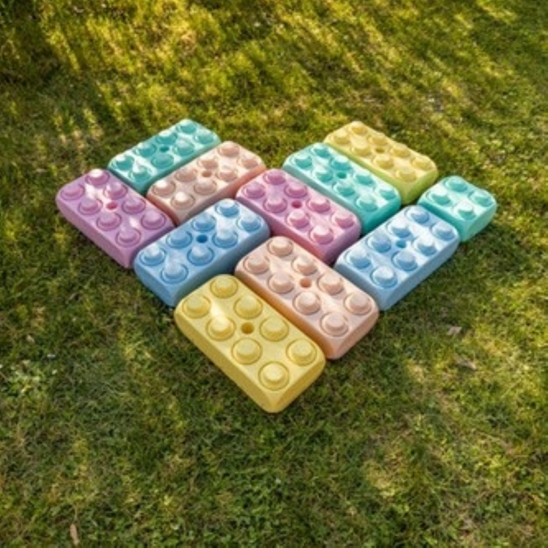 Blocs pastel, couleurs douces Blocs Blubloxx XL en plastique recyclé