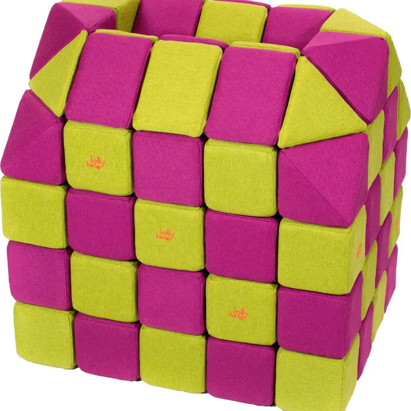 Magnetische blokken met vrolijke kleuren