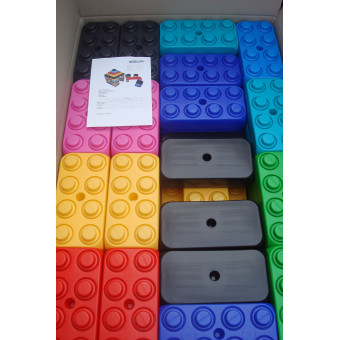 bloques, lego, gigantes, conjunto, Grandes bloques, lego, gigantes, conjunto, Grandes