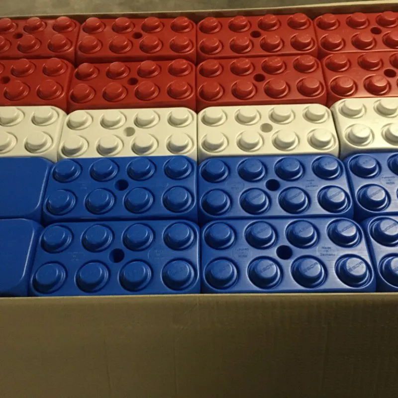 Blokken in de kleur van de Nederlandse VLAG