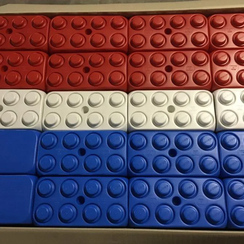 Blokken in de kleur van de Nederlandse VLAG