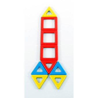 With Magnetic Polydron, kids learn about geometry and creativity. With Magnetic Polydron, kids learn about geometry and creativity.