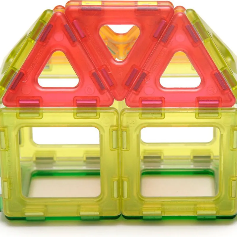 Conjunto de clase de Polydron magnético transparente Conjunto de clase de Polydron magnético transparente