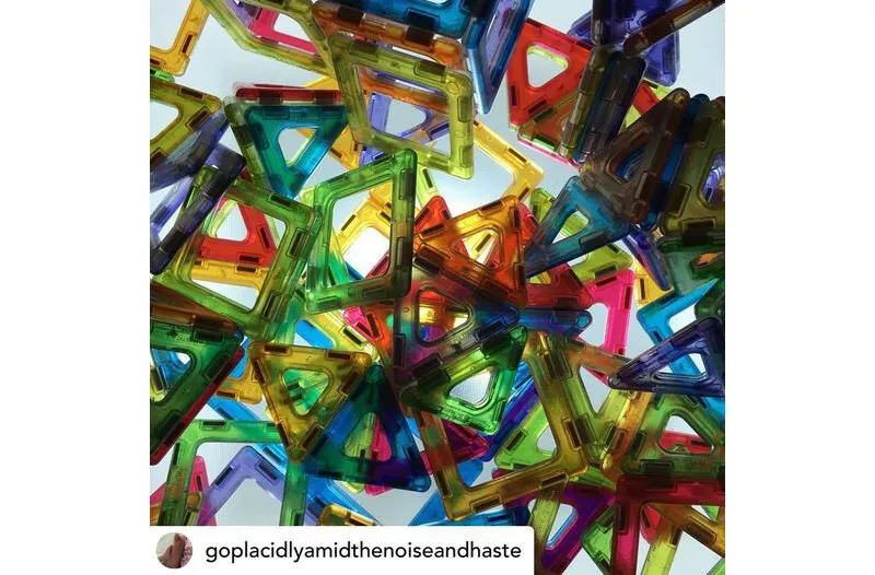 Ensemble de classe Polydron magnétique transparent Ensemble de classe Polydron magnétique transparent