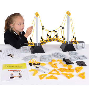 Polydron Bridges Class Set Model Bridge Kits, Educational Toys Engineering