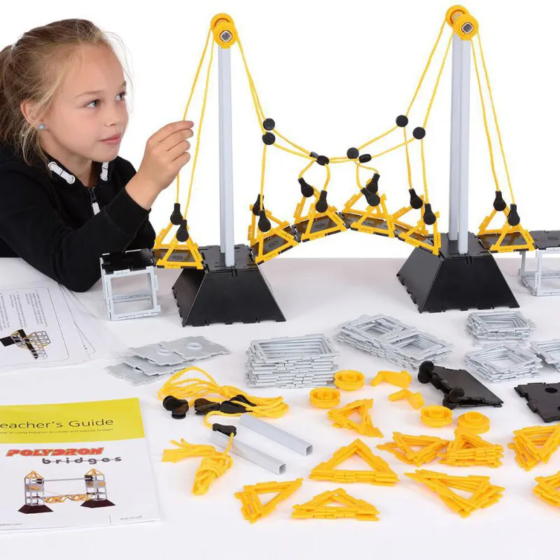 Polydron Bridges Class Set Model Bridge Kits, Educational Toys Engineering