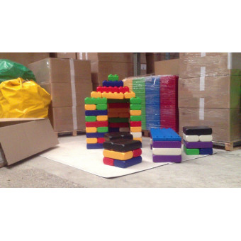 bloques, lego, gigantes, conjunto, Grandes bloques, lego, gigantes, conjunto, Grandes