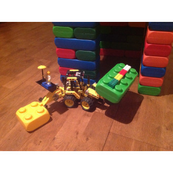 Pequeños bloques de construcción de ESDA, juguetes, niños, bloques, jugar