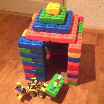 Pequeños bloques de construcción de ESDA, juguetes, niños, bloques, jugar