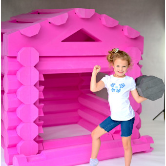 Timmerhus XL blokhut 40 elements, house building, soft, toys Timmerhus XL blokhut 40 elements, house building, soft, toys