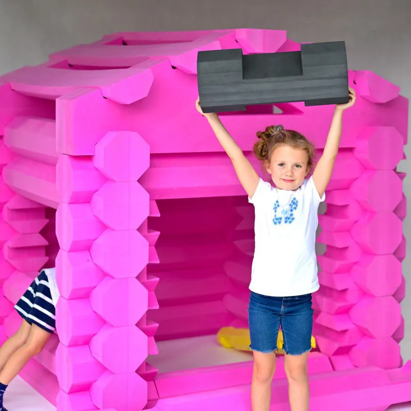 cabaña de madera, plano de construcción, niños, juguetes cabaña de madera, plano de construcción, niños, juguetes