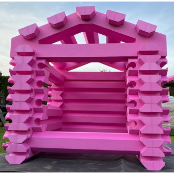 cabaña de madera, plano de construcción, niños, juguetes cabaña de madera, plano de construcción, niños, juguetes