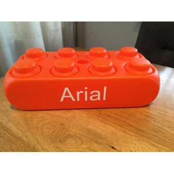 large lego, big blocks huge bricks, with text, own, printed name, separete bricks