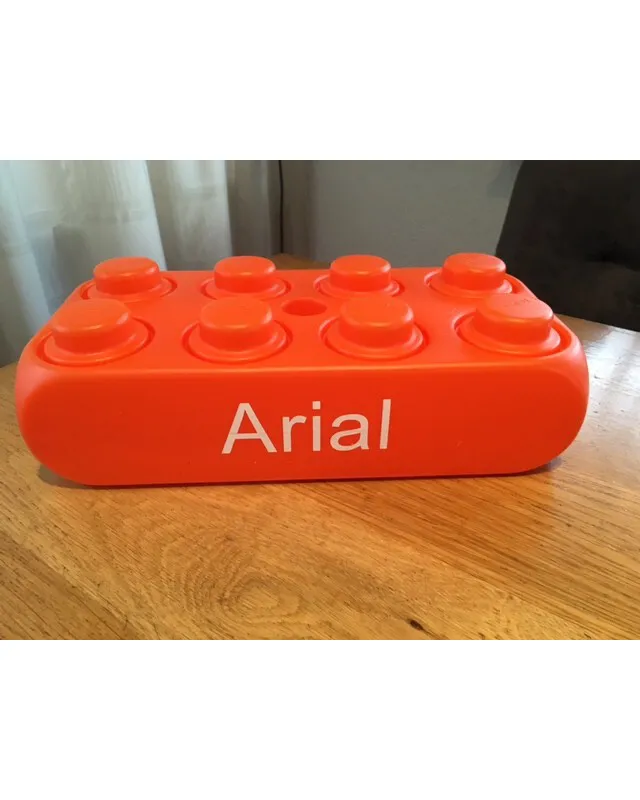 large lego, big blocks huge bricks, with text, own, printed name, separete bricks