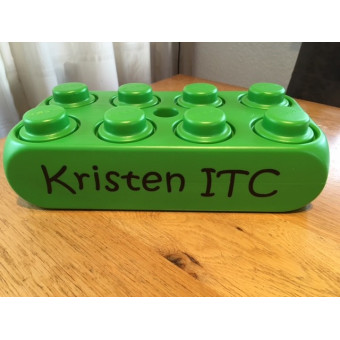 large lego, big blocks huge bricks, with text, own, printed name, separete bricks