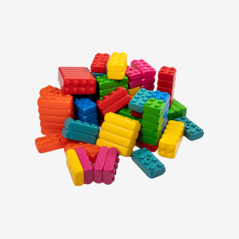 Pequeños bloques de construcción de ESDA, juguetes, niños, bloques, jugar